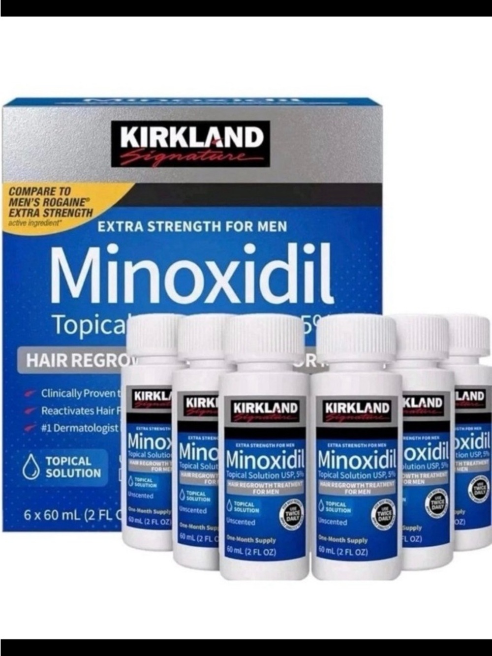 Minoxidil 5% Topical Solution extra strength – Hair Regrowth Treatment 6 mo